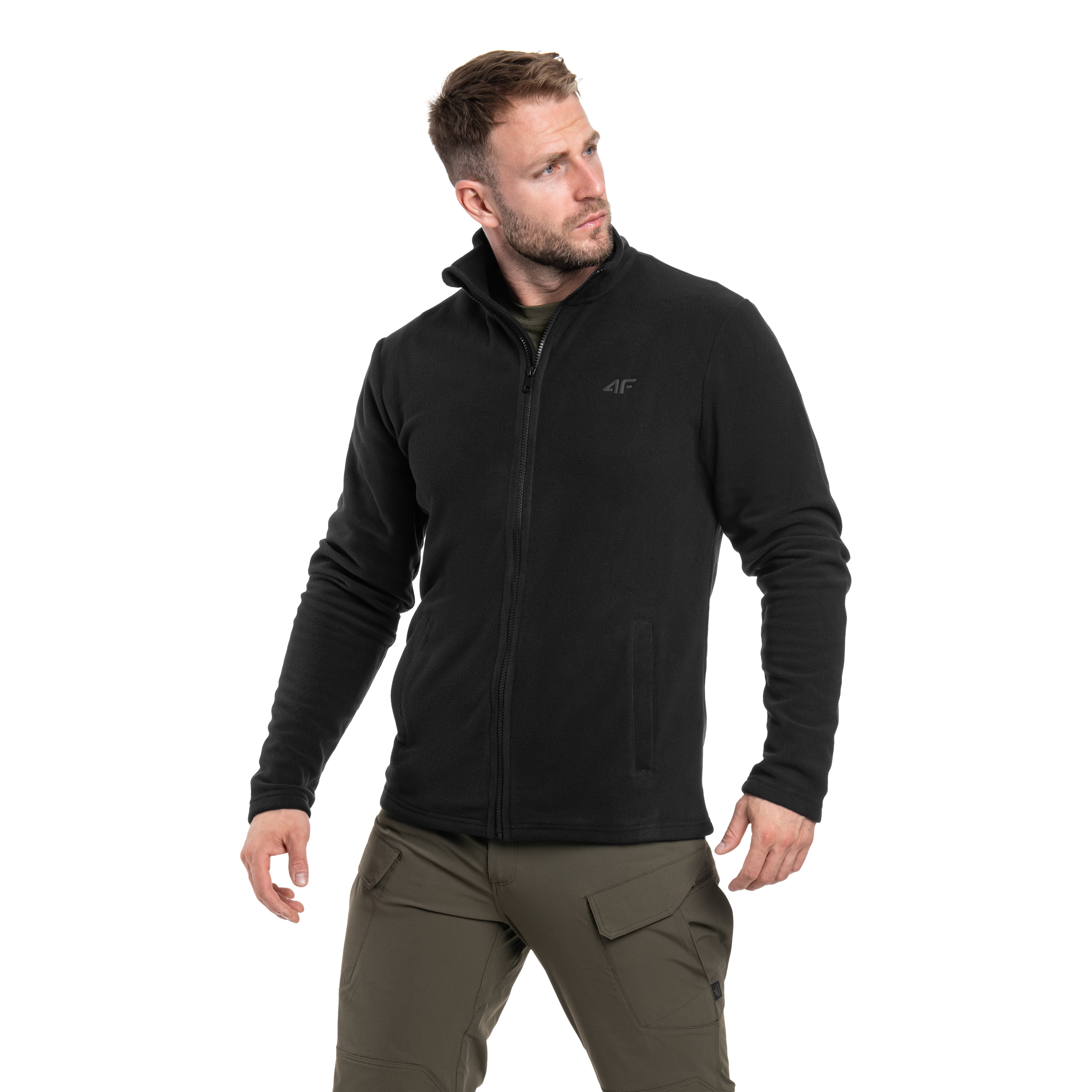 4F - M289 Regular - Fleecejacke - Schwarz