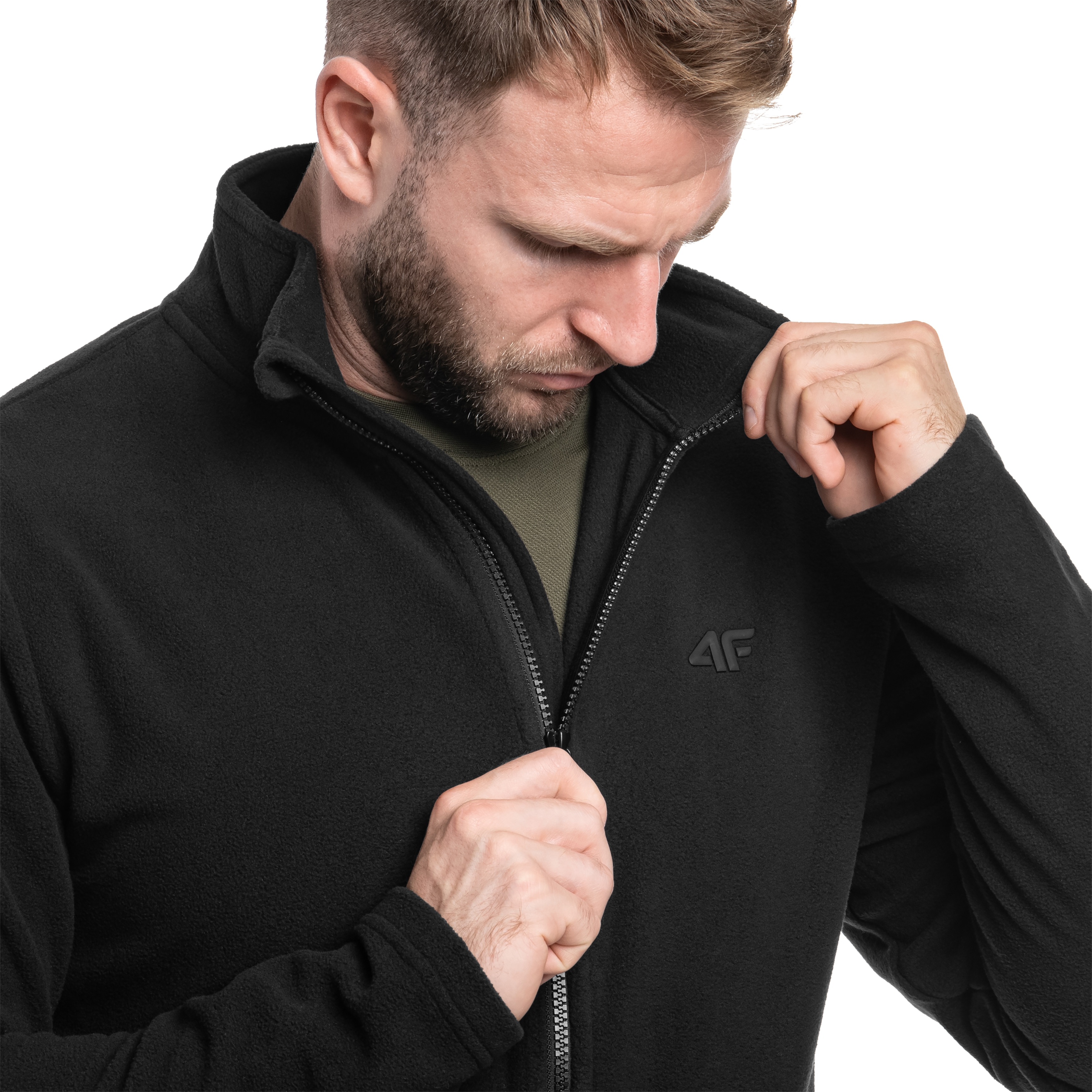 4F - M289 Regular - Fleecejacke - Schwarz