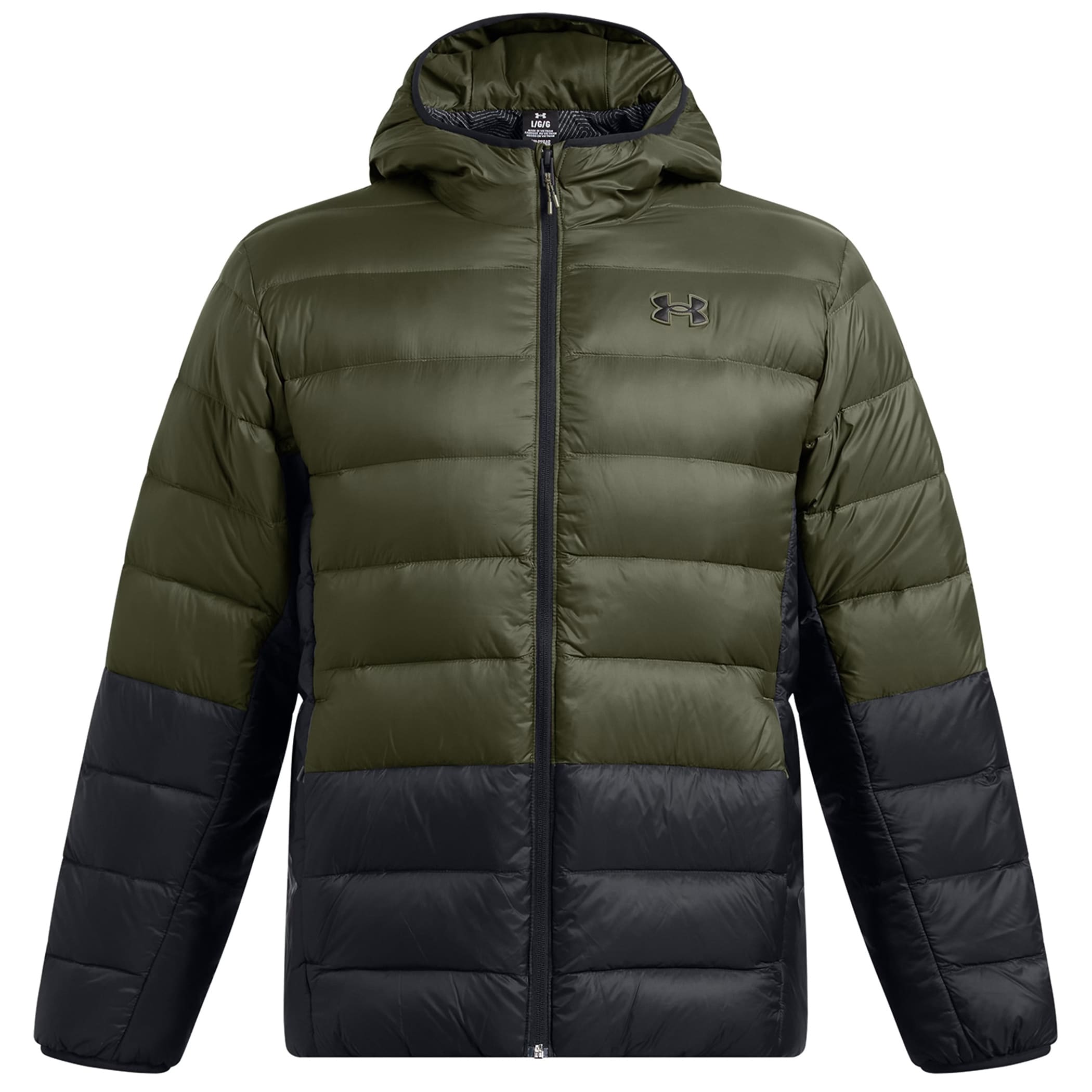 Under Armour - Legend Down Hooded Jacke - Marine OD Green/Black