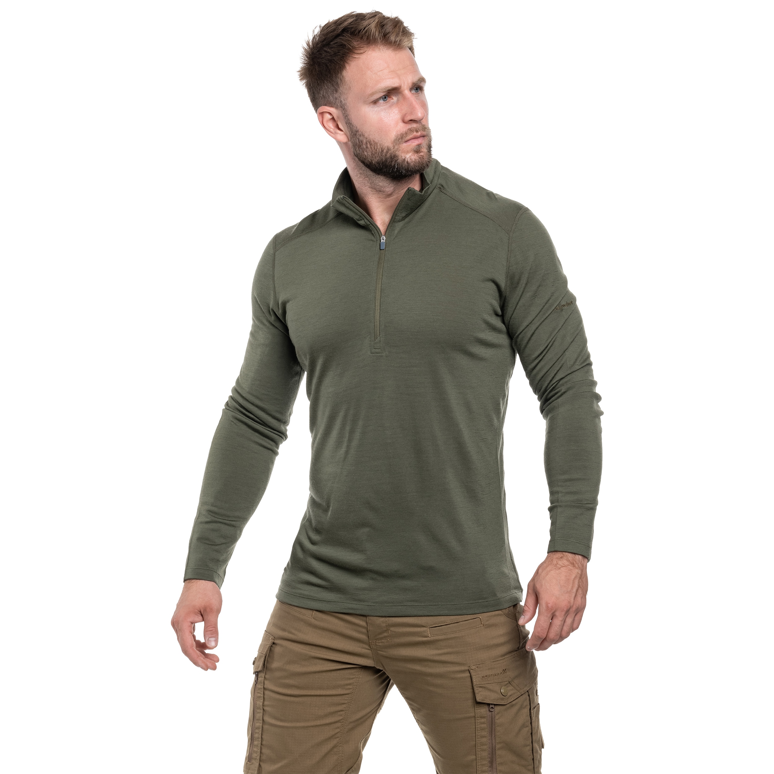 Icebreaker - Merino Oasis Half Zip Thermo-T-Shirt - Loden