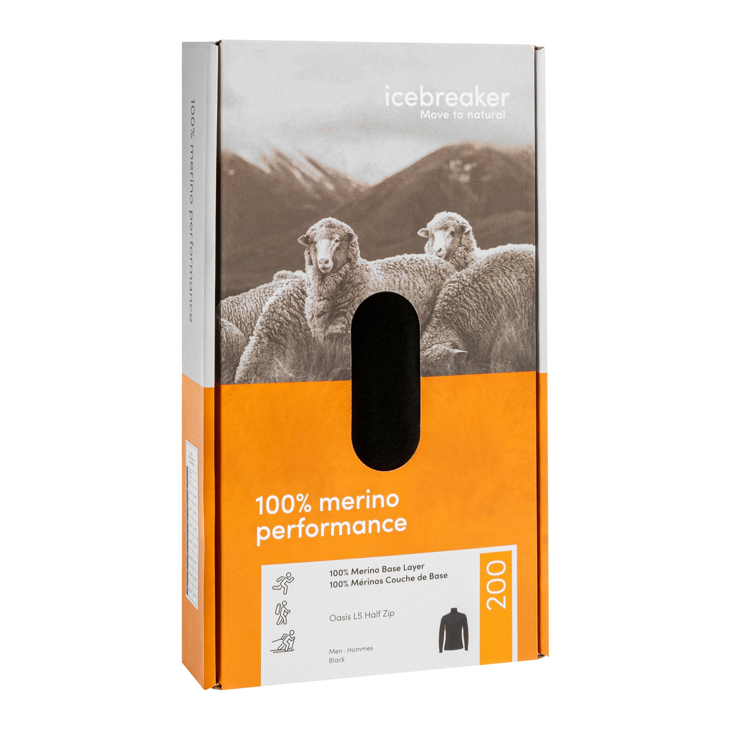 Icebreaker Merino - Oasis Half Zip - Thermo-T-Shirt - Black