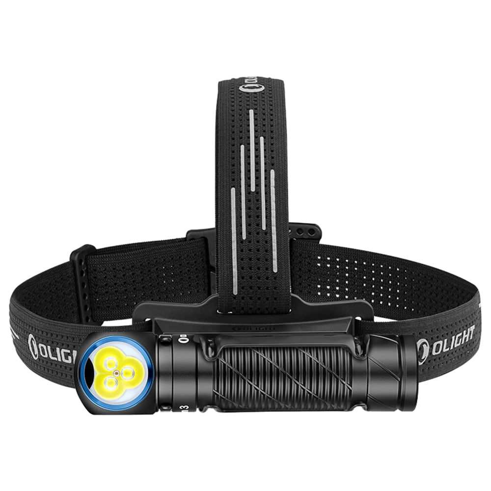 Olight - Perun 3 Black Kopf- und Winkeltaschenlampe mit Stirnband - 3000 Lumen