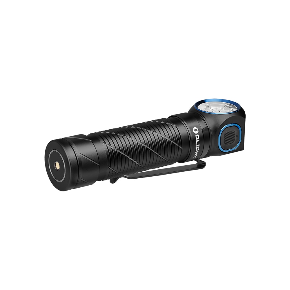 Olight - Perun 3 Black Kopf- und Winkeltaschenlampe mit Stirnband - 3000 Lumen