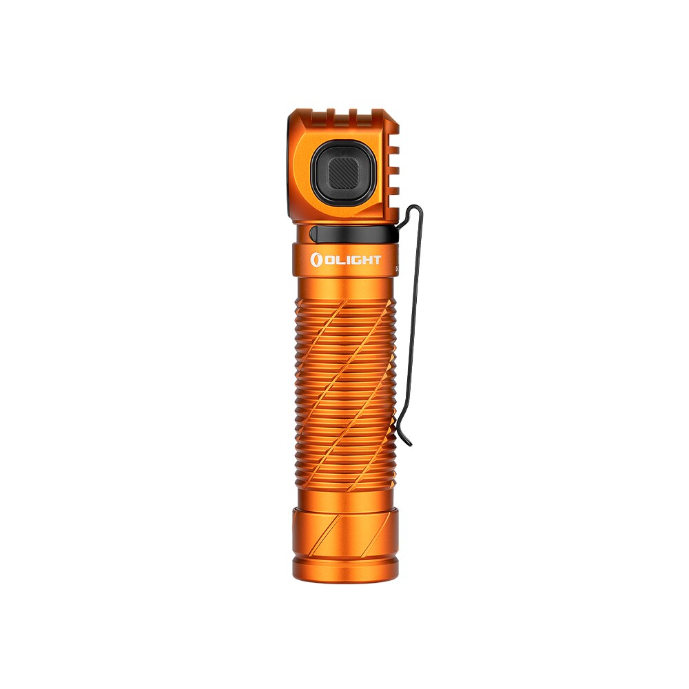 Olight - Perun 3 Orange Kopf- und Winkeltaschenlampe mit Stirnband - 3000 Lumen