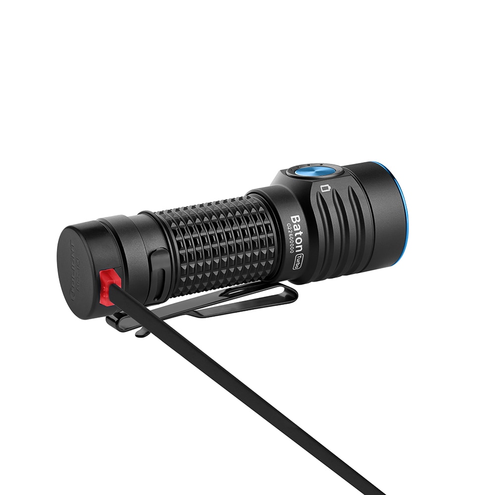 Olight - Baton Turbo Black wiederaufladbare Taschenlampe - 1000 Lumen