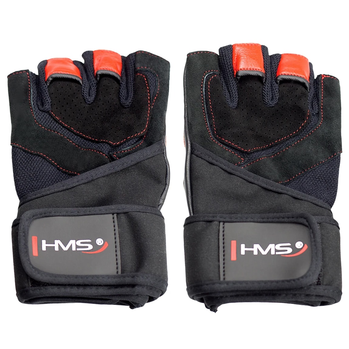 HMS - RST01 Fitnesshandschuhe - Black/Red