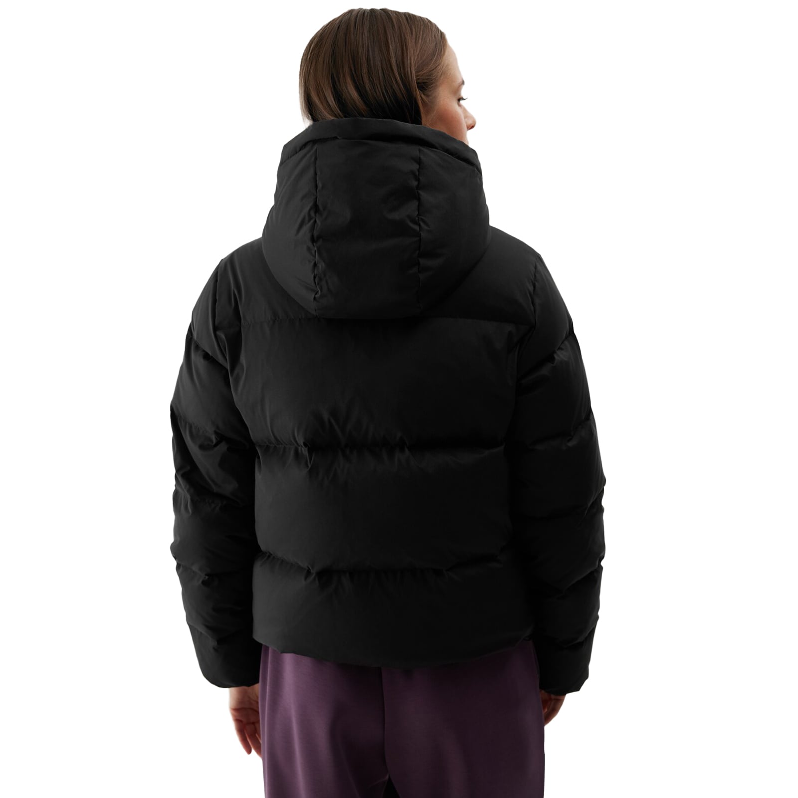 4F - F481 - Daunenjacke für Damen - Tiefschwarz