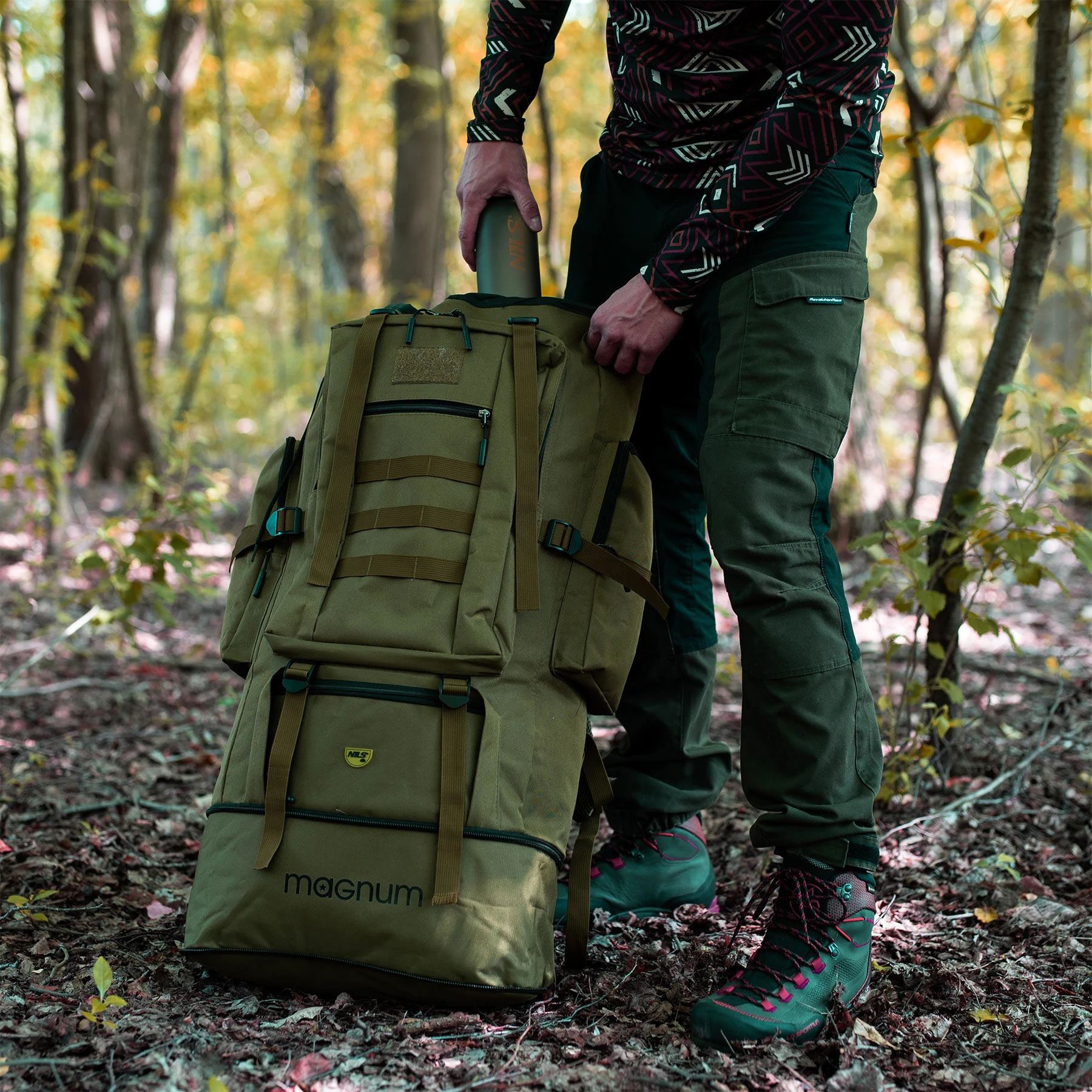 Nils Camp - Magnum 100-Liter-Rucksack - Grün
