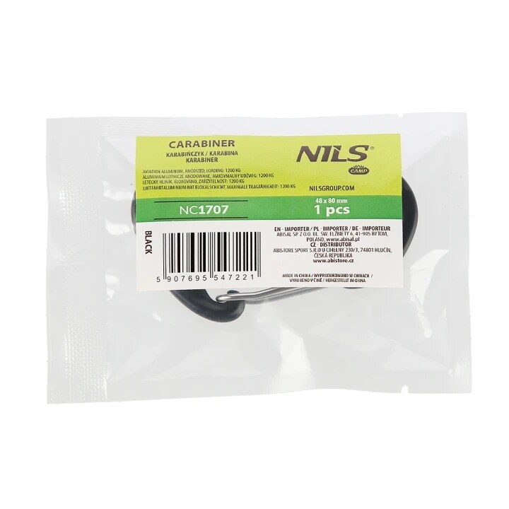 Nils Camp - 12KN NC1707 Karabiner - Black