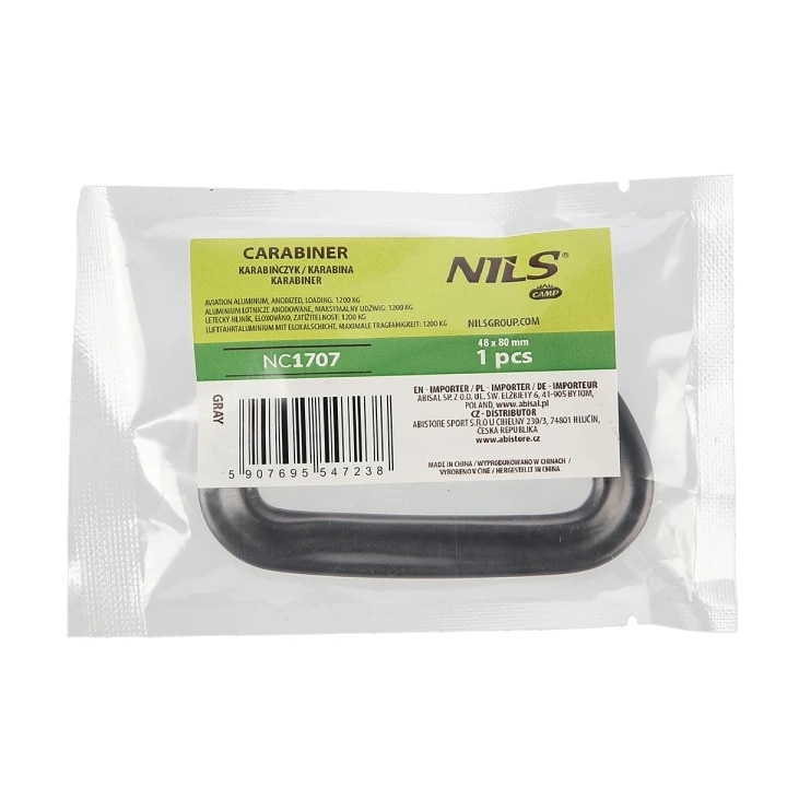 Nils Camp - 12KN NC1707 Karabiner - Gray