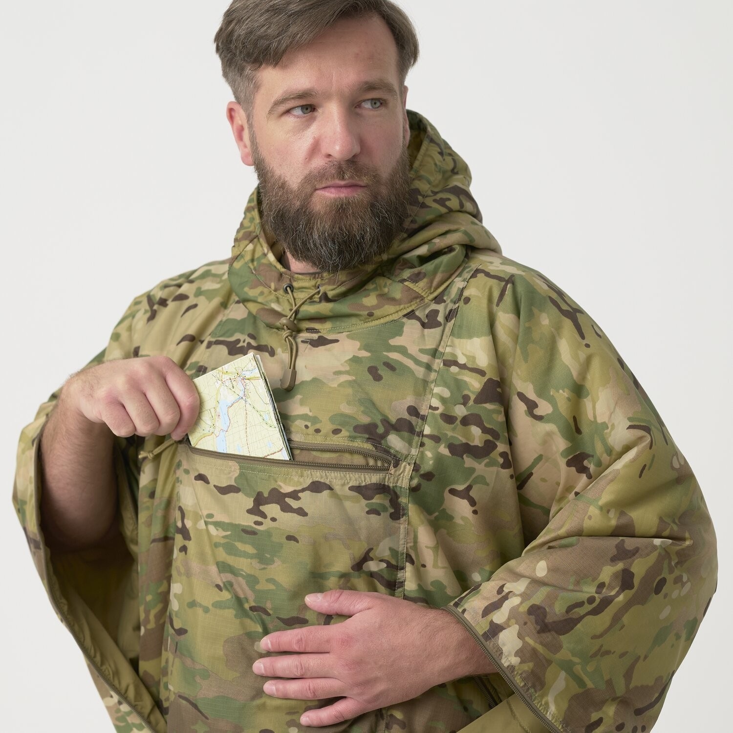 Helikon-Tex - Swagman Roll Climashield Apex Poncho mit Schlafsackfunktion - MultiCam