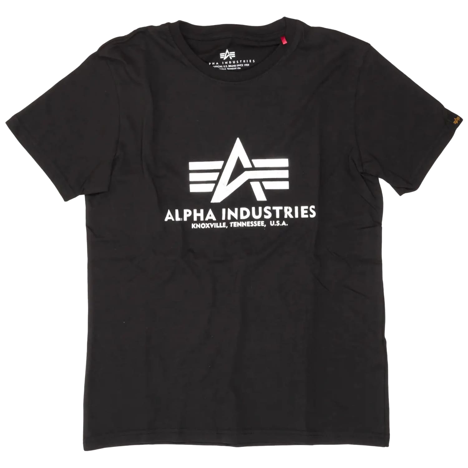 Alpha Industries - Basic Foil Print T-Shirt - Black/Silver