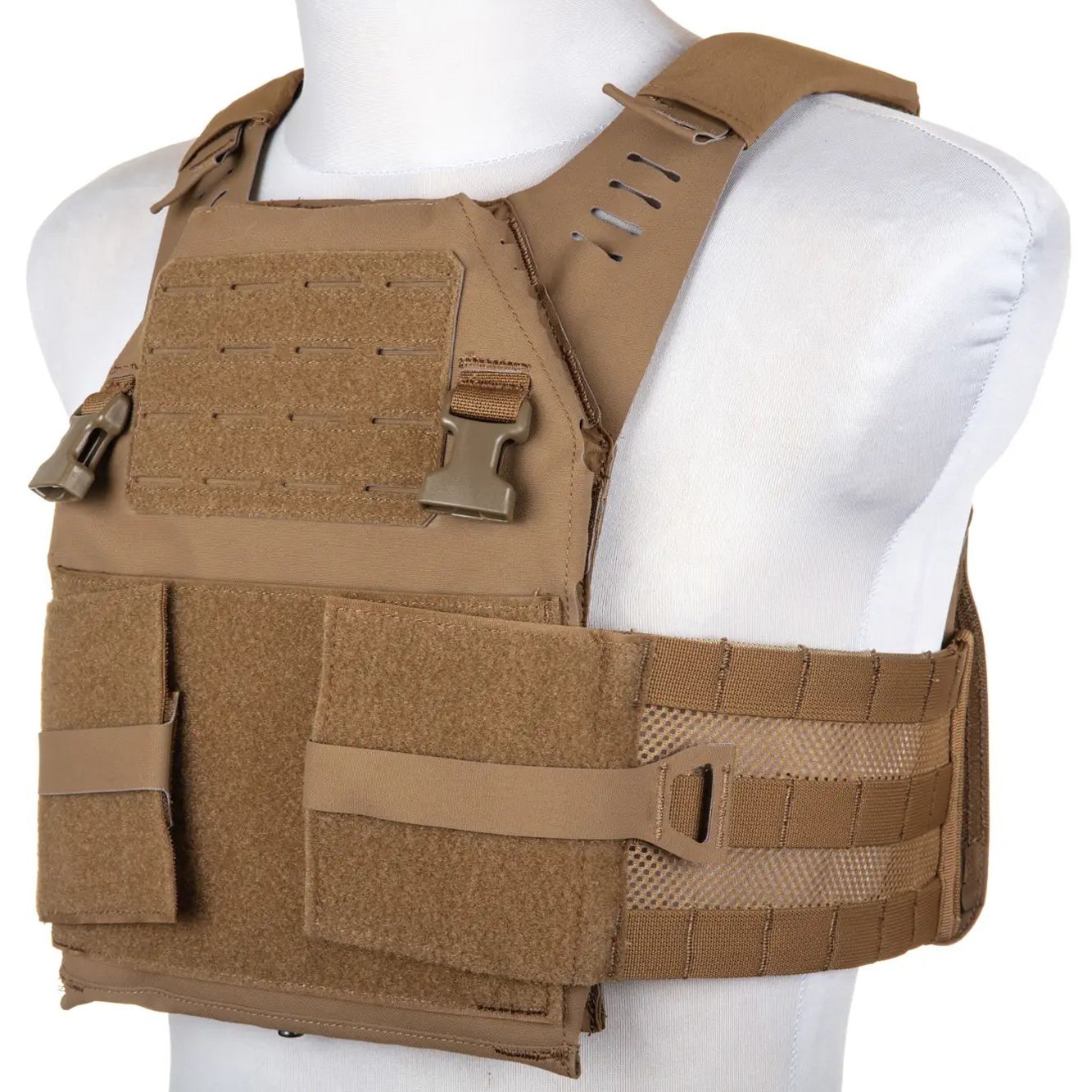 Wosport - VE-97 Plate Carrier - Taktische Weste - Coyote Brown