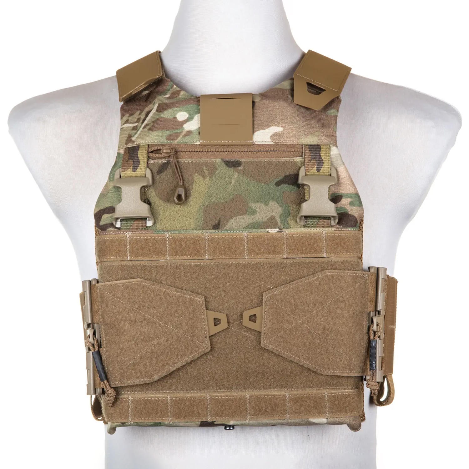 Ape Force Gear - Plate Carrier FCSK 2.0 Taktische Weste - Arid MC Camo