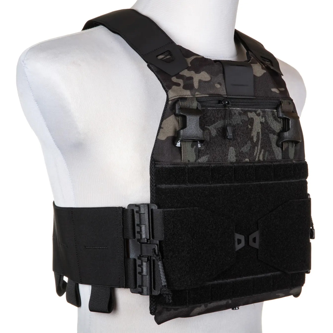 Ape Force Gear - Plate Carrier FCSK 2.0 Taktische Weste - Arid MC Camo Black