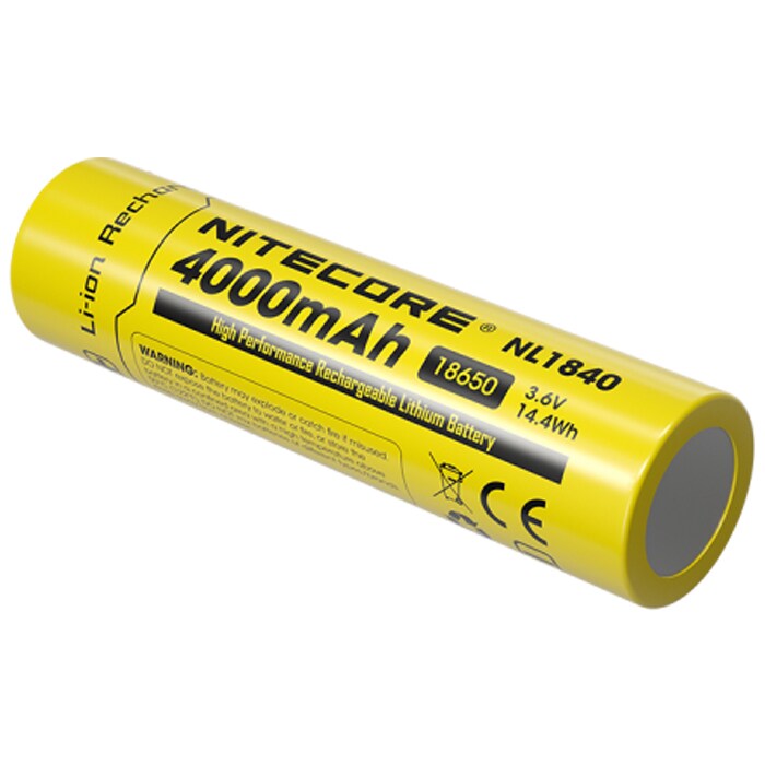 Nitecore - NL1840 18650 3,6 V Akku - 4000 mAh