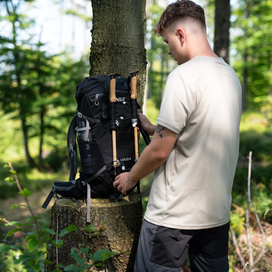 Nils - Camp Kjolen Rucksack 40 l - Schwarz