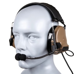 Ochronniki słuchu aktywne Tac-Sky Comtac III Headset Silicone Earmuffs - Flat Dark Earth