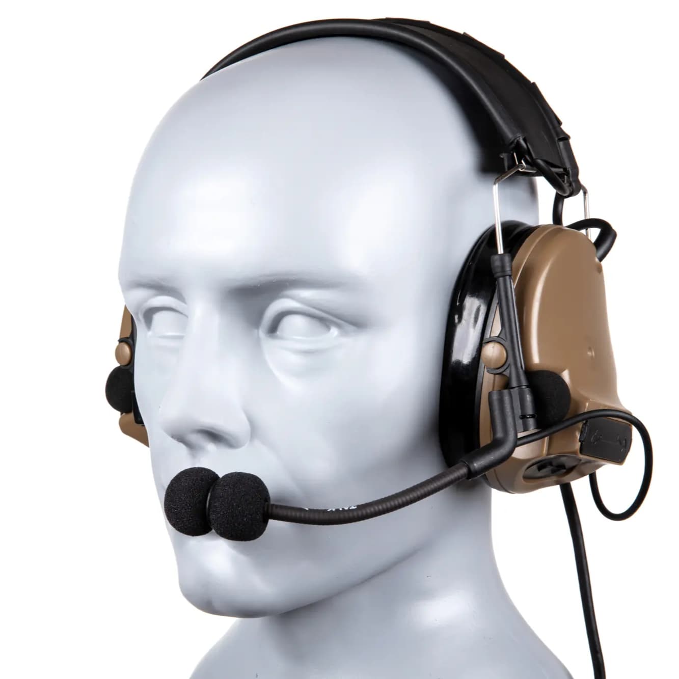 Tac-Sky - ComTac III Dual Silicone Earmuffs - Aktiver Gehörschutz - Flat Dark Earth