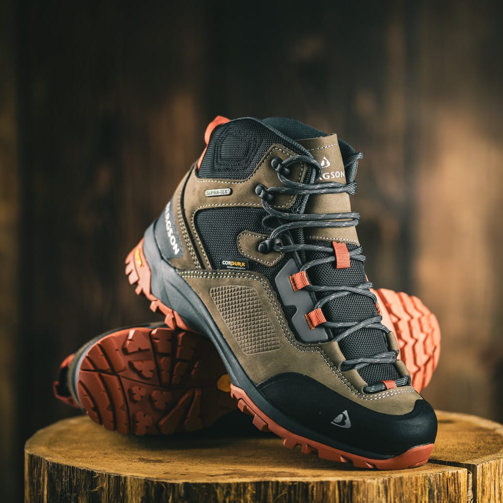 Bergson - Moko Mid STX Trekkingschuhe - Khaki/Orange