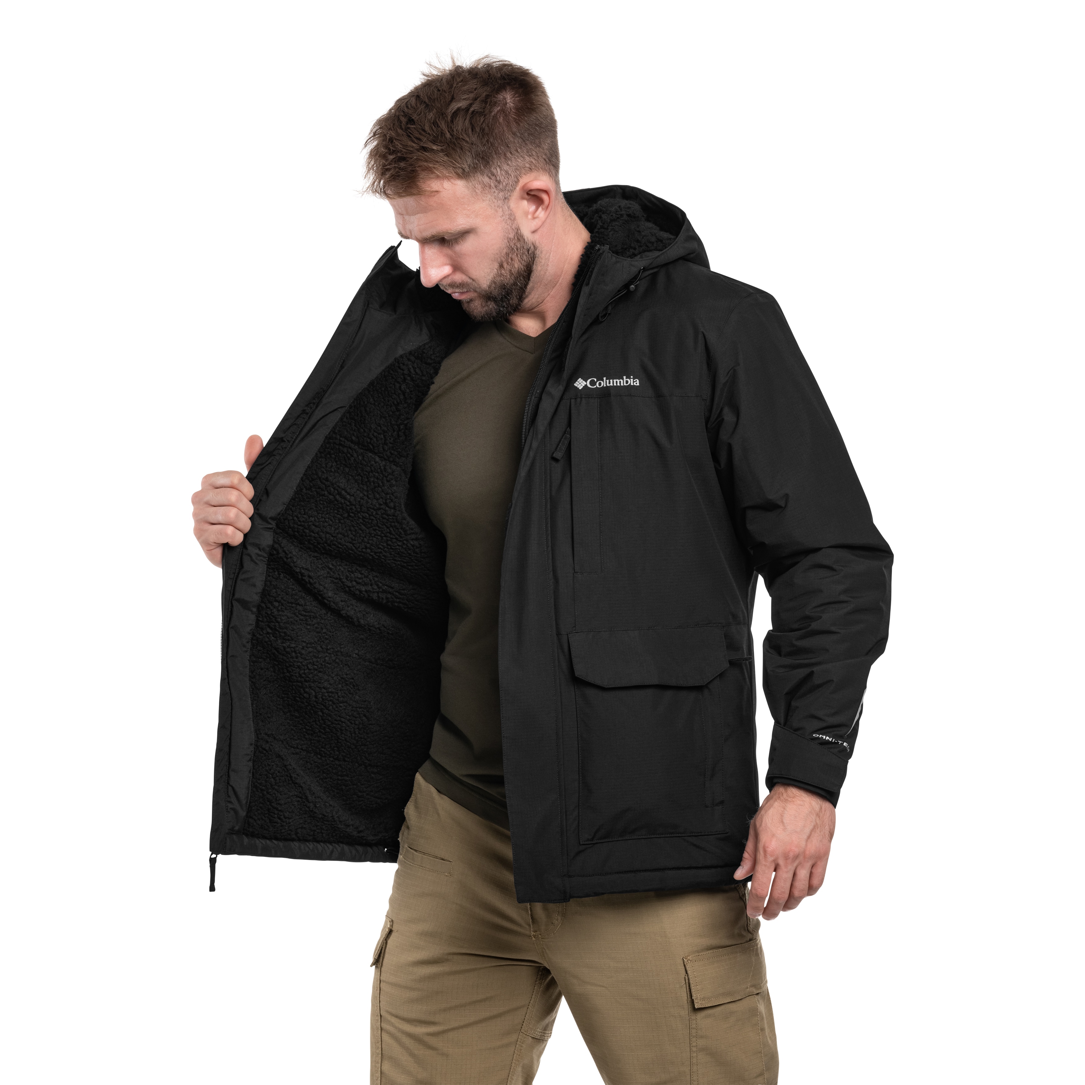 Columbia - Landroamer Sherpa Lined Waterproof Hooded Jacke - Black