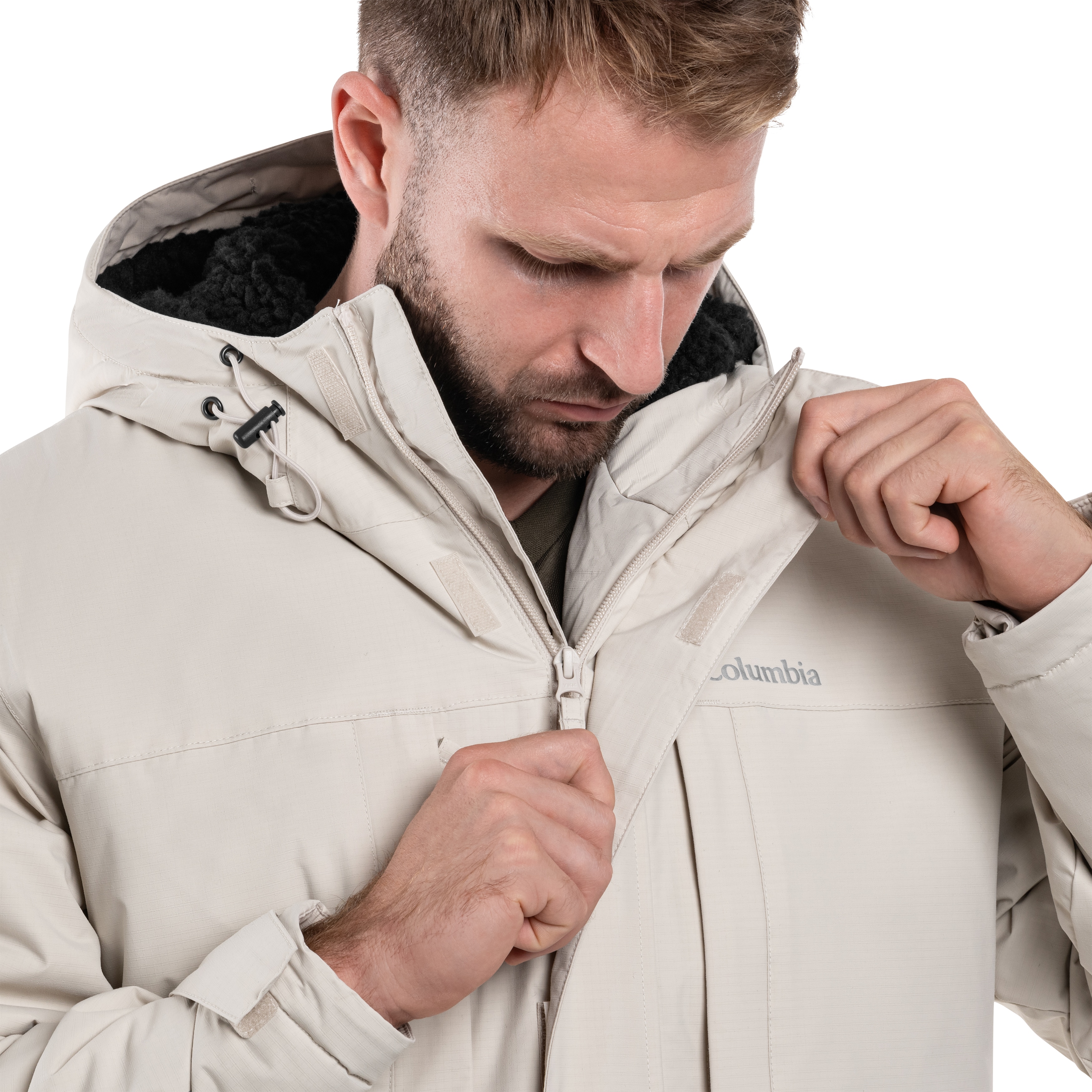 Columbia - Landroamer Sherpa Lined Waterproof Hooded Jacke - Dark Stone