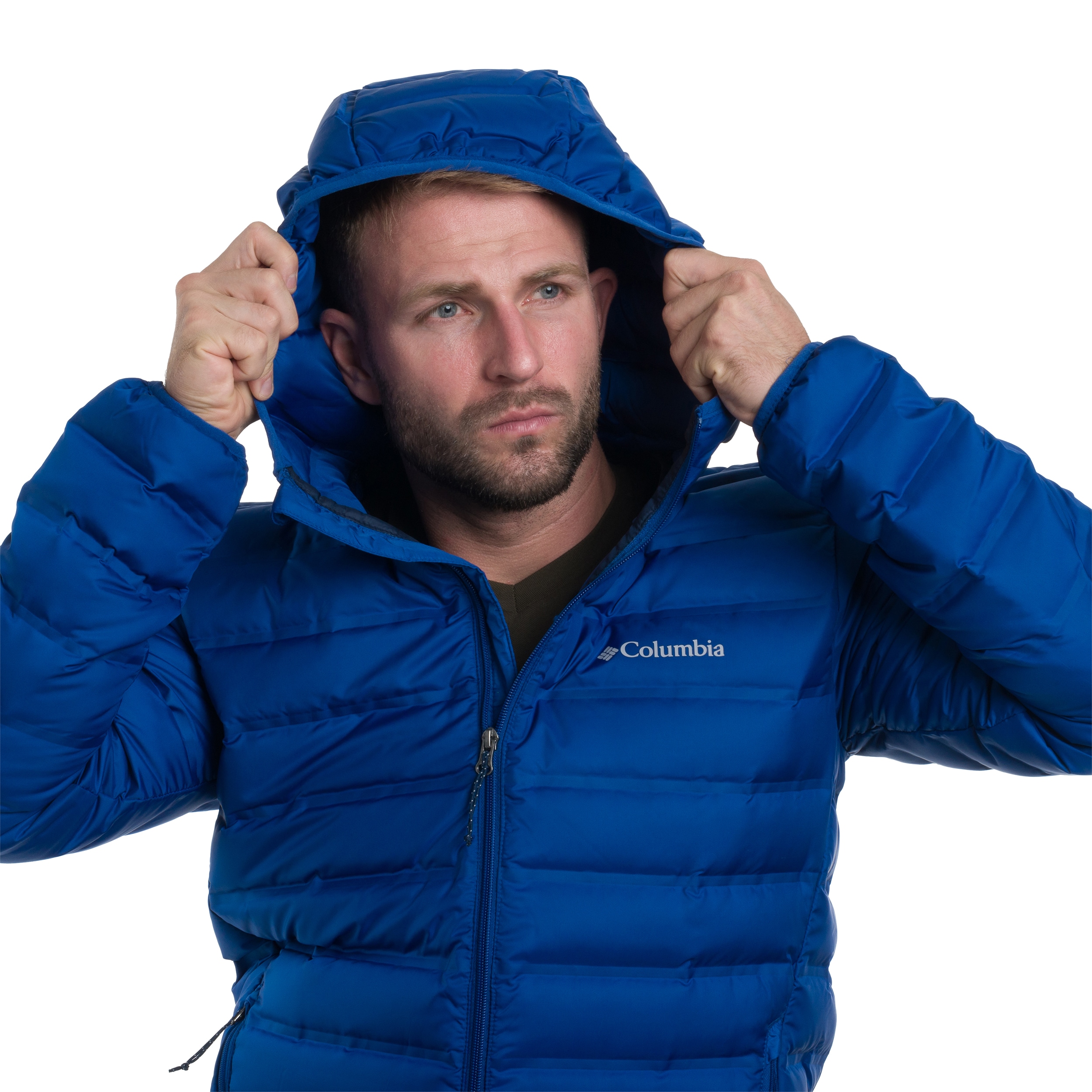 Columbia - Lake 22 II Down Hooded Jacke - Mountain Blue