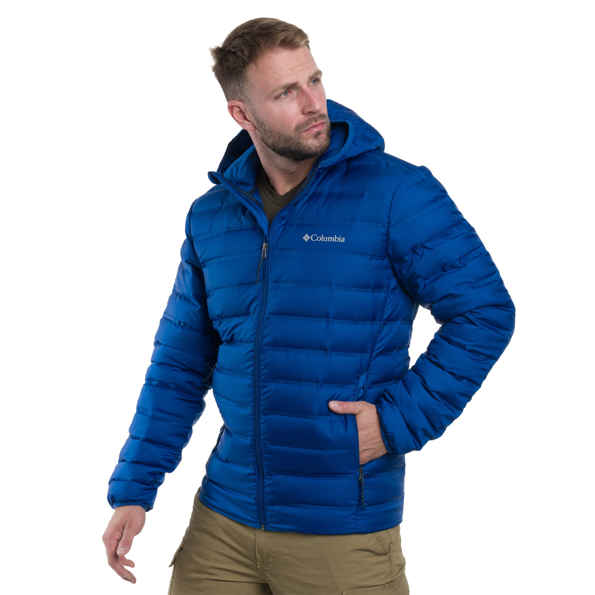 Columbia - Lake 22 II Down Hooded Jacke - Mountain Blue