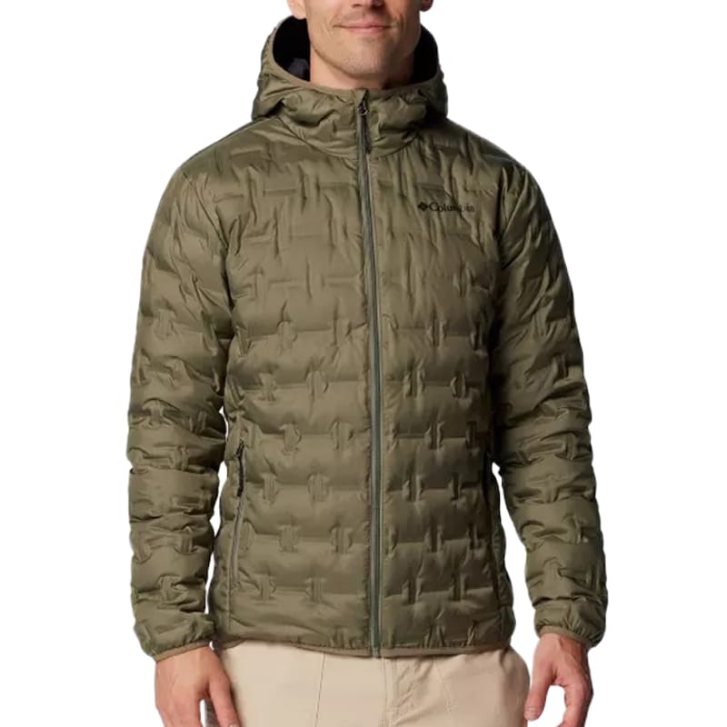 Columbia - Delta Ridge II Down Hooded Jacke - Stone Green