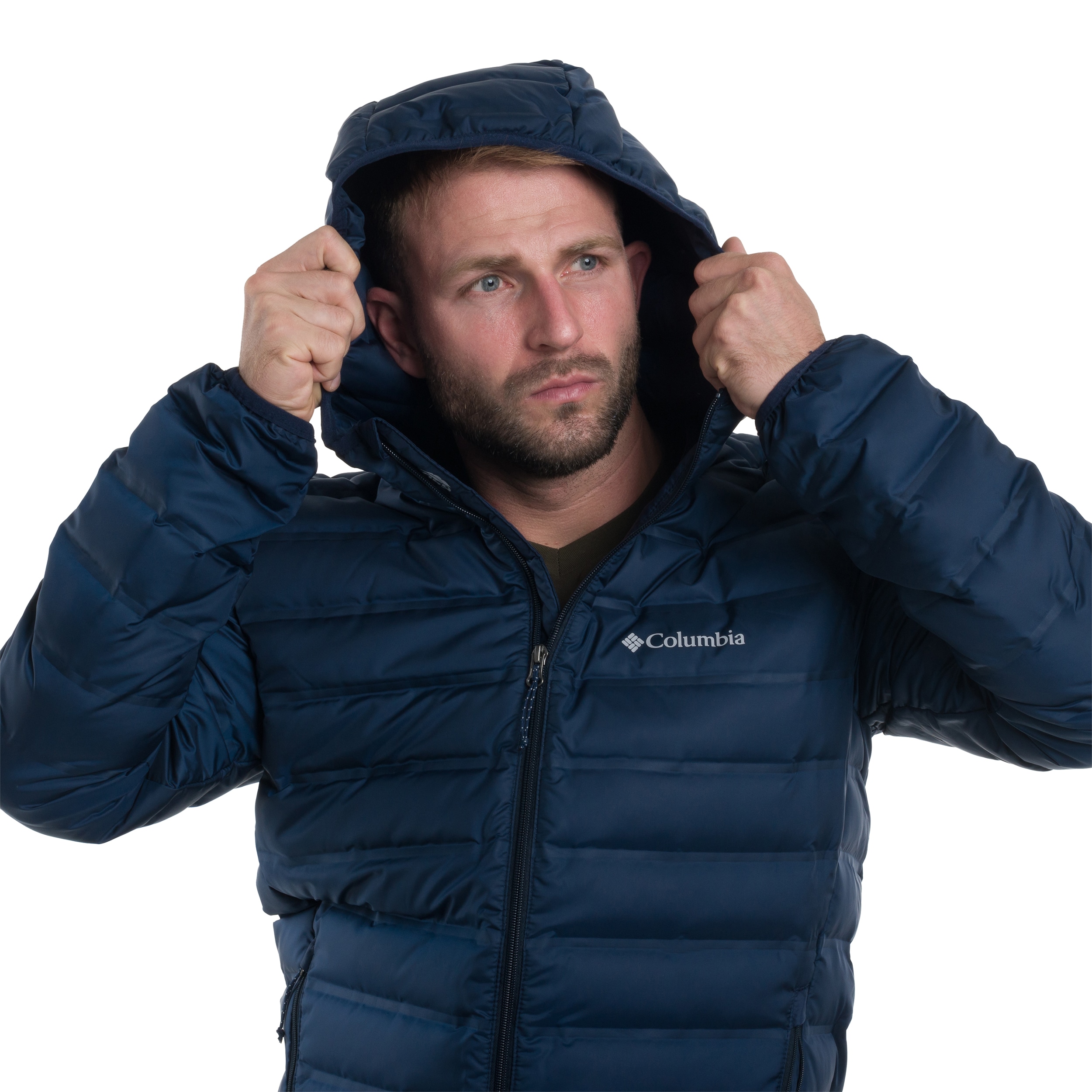 Columbia - Lake 22 II Down Hooded Jacke - Collegiate Navy