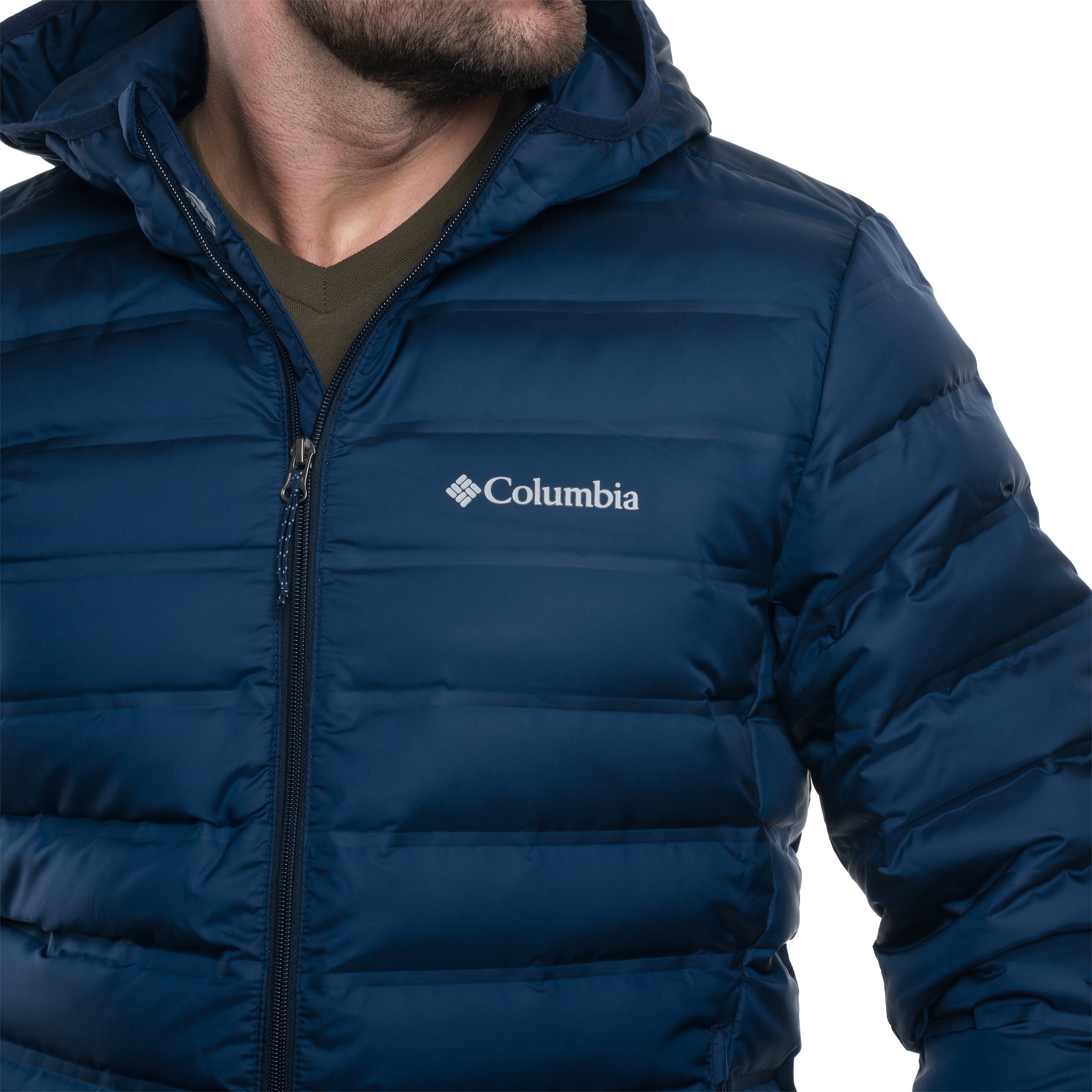 Columbia - Lake 22 II Down Hooded Jacke - Collegiate Navy