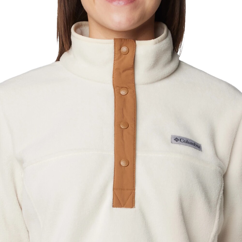 Columbia - Benton Springs Half Snap Pullover II - Fleecejacke für Damen - Chalk/Camel Brown