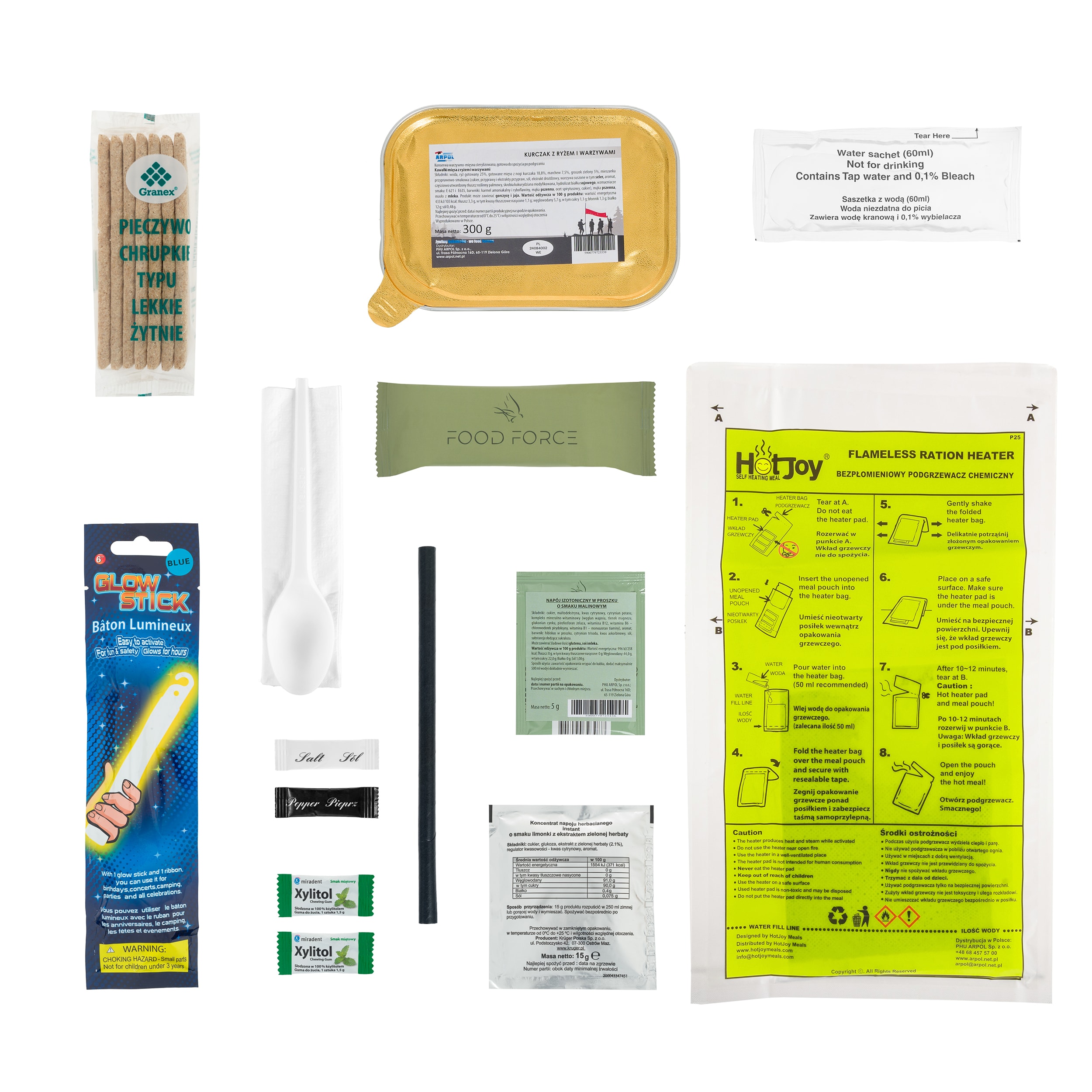 Arpol - Offroad 1 Lebensmittelrationen - Hähnchen mit Reis und Gemüse 300 g