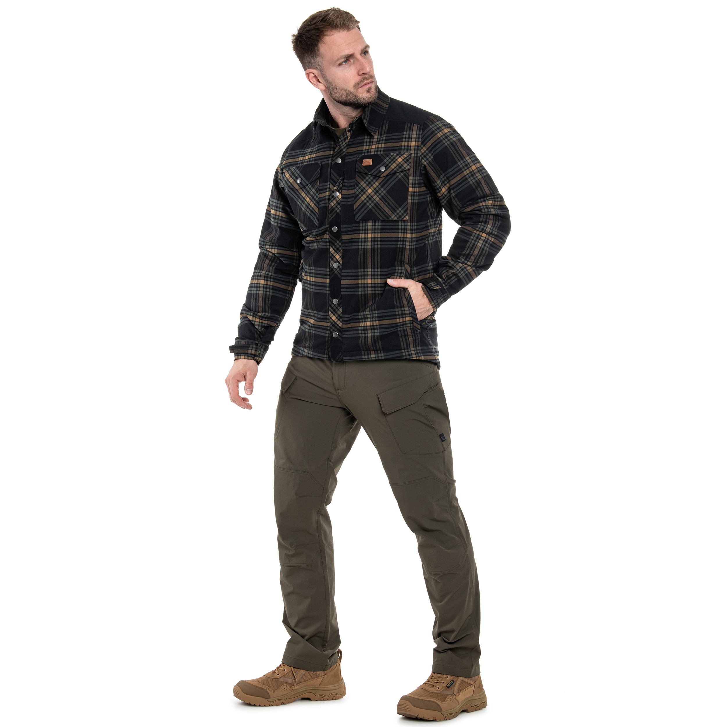 Helikon-Tex - Winter Warden Long Sleeve Hemd - Slate Moorland Plaid