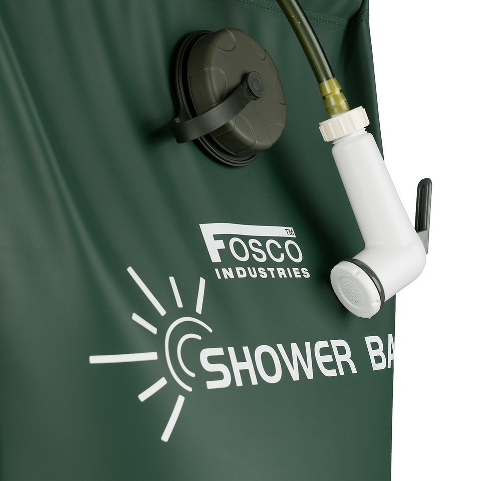 Fosco - Camp Shower Premium 15 l - Campingdusche - Green