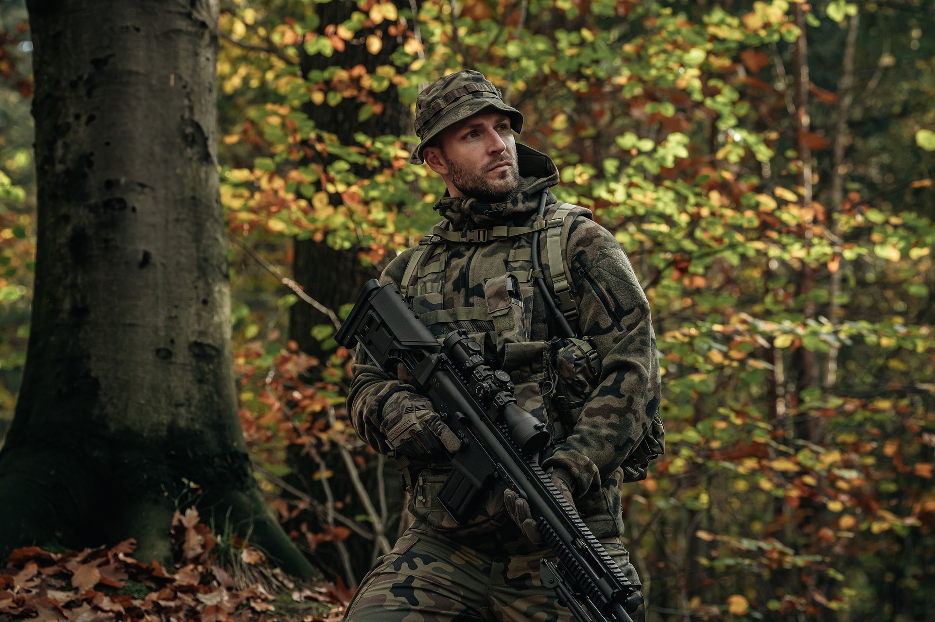 Helikon - Patriot MK2 Hybrid Fleece - Fleece - wz.93 Pantera PL Woodland