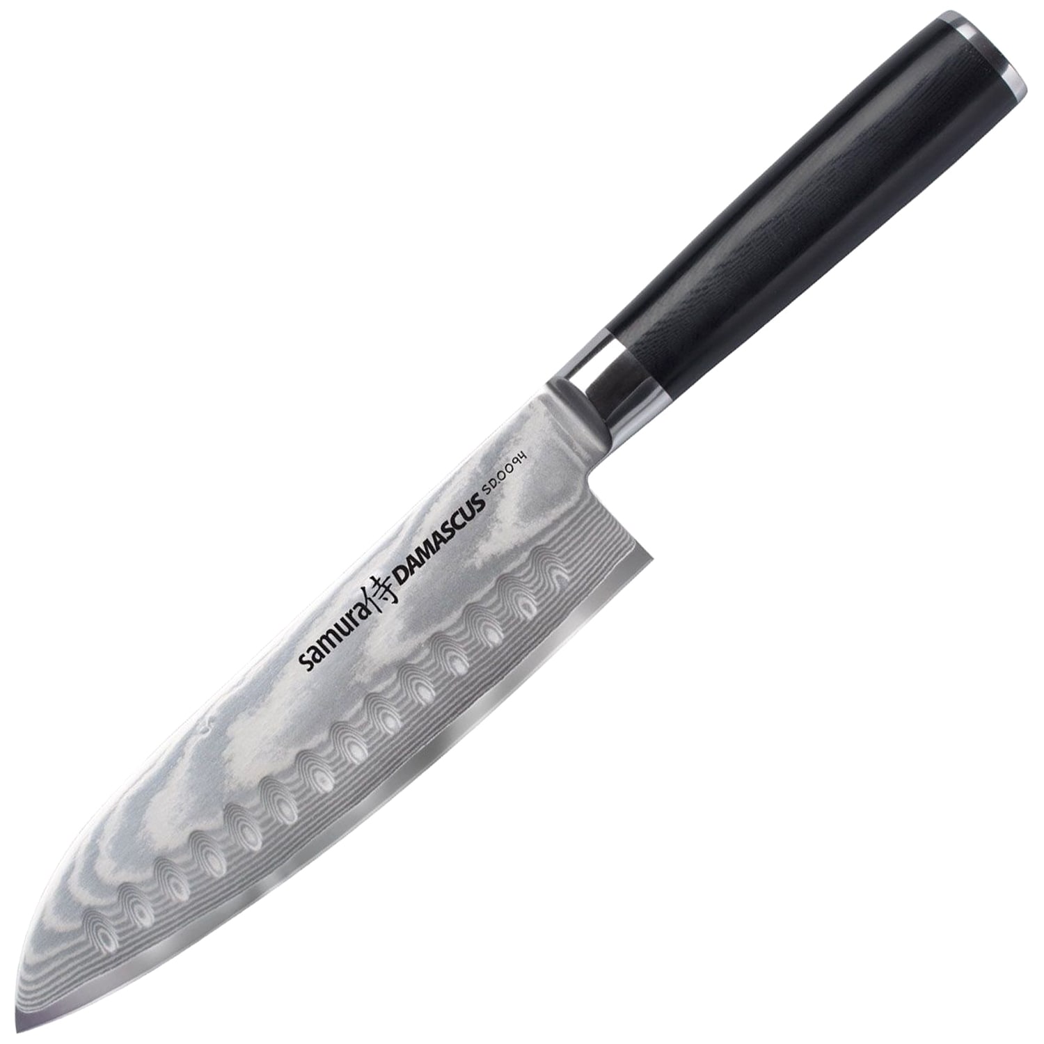 Samura - Damascus Santoku Küchenmesser 18 cm - Black