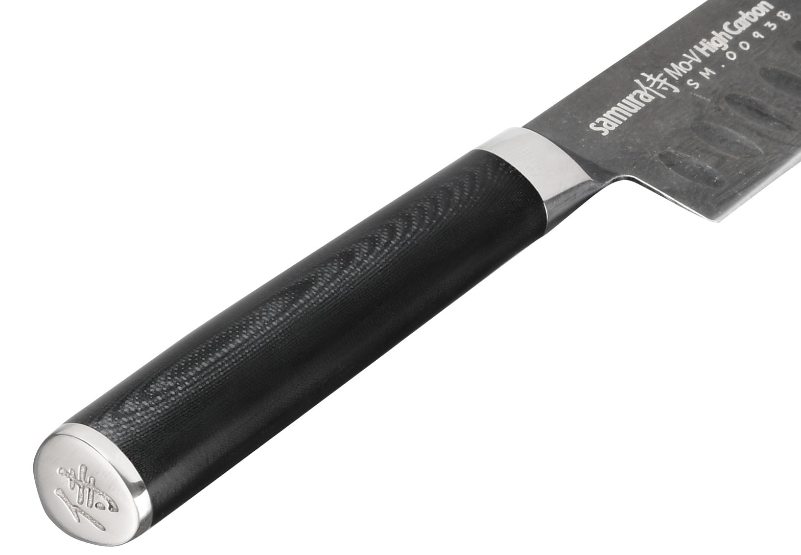 Samura - Mo-V Stonewash Santoku Küchenmesser 13,8 cm - Black