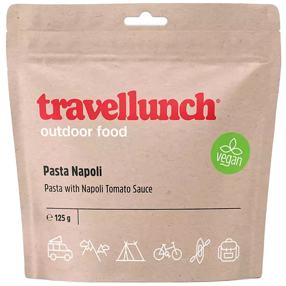 Travellunch - Gefriergetrocknete Lebensmittel Spaghetti Napoli vegan 125 g