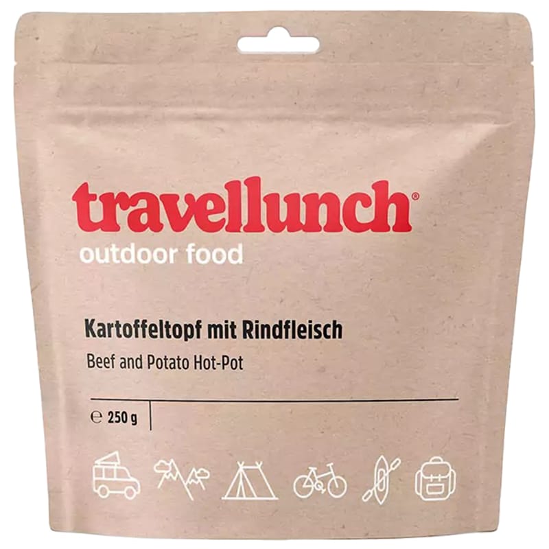 Travellunch - Gefriergetrocknete Lebensmittel - Hot-Pot Rindfleisch mit Kartoffeln 250 g