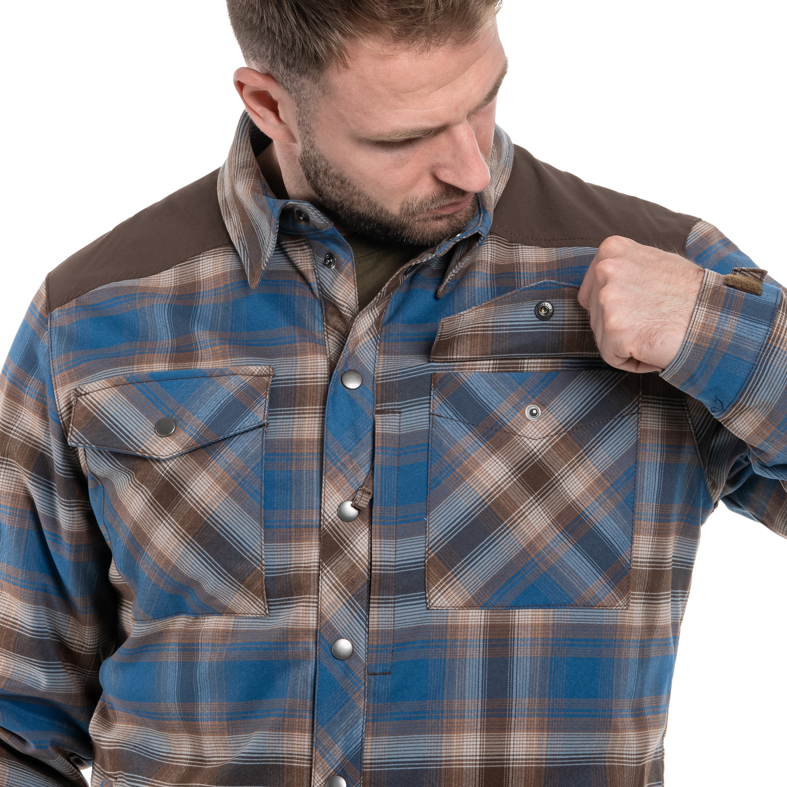 Helikon-Tex - Winter Warden Long Sleeve Hemd - Forest Blue Plaid