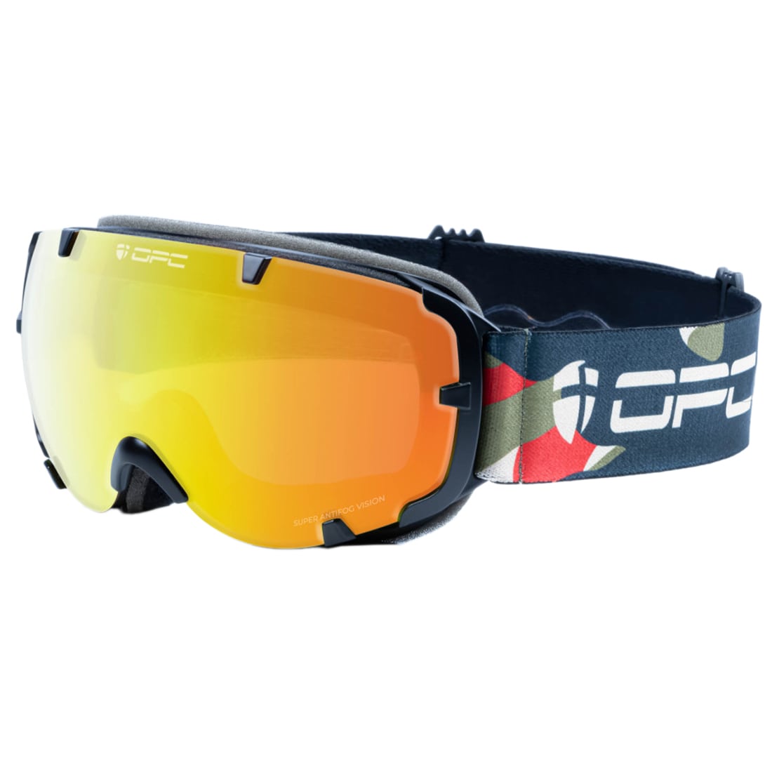 OPC Sport - Etna Revo S1 Skibrille - Matt Black Camo/Red