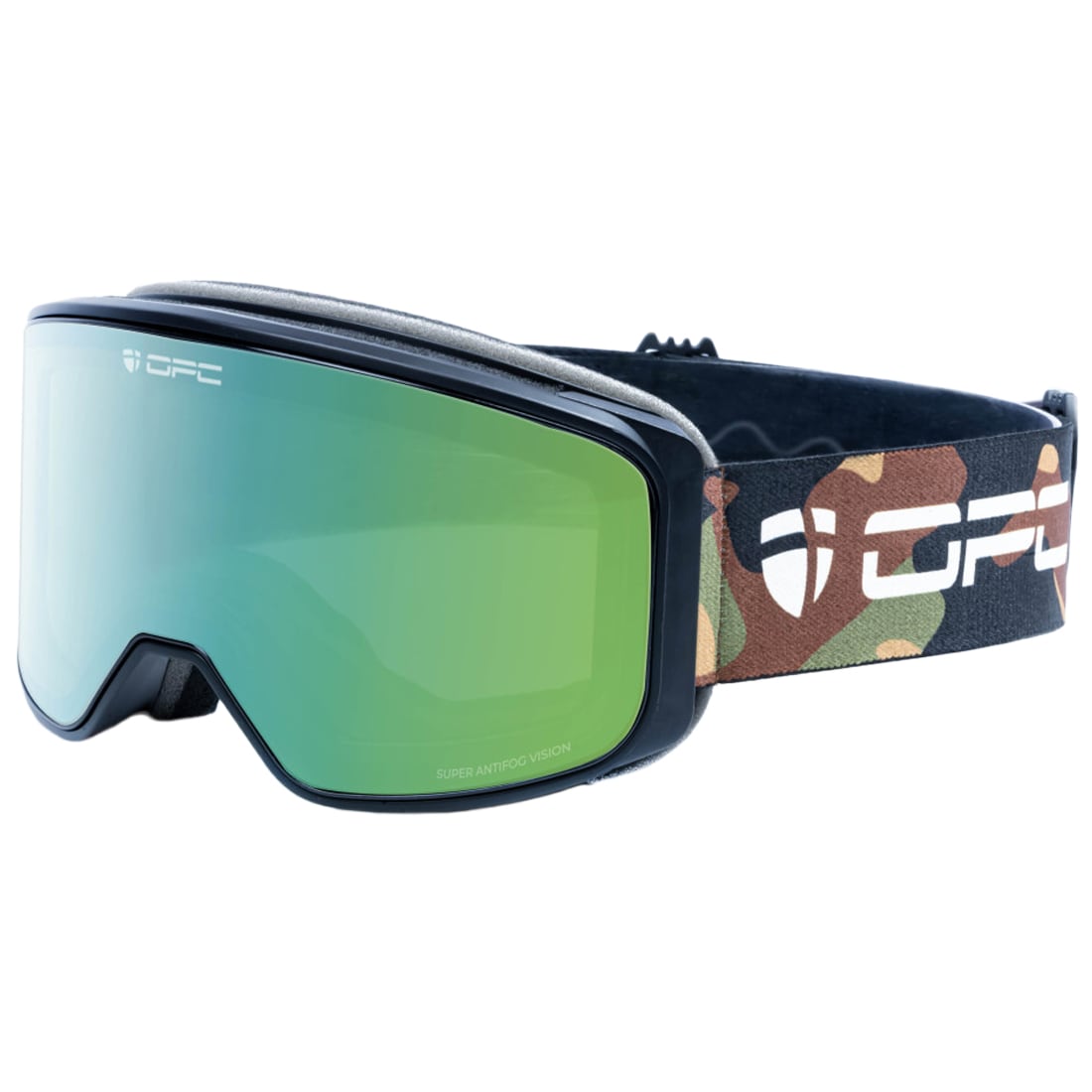 OPC Sport - Performance Aspen REVO Skibrille - Matt Black Camo/Green