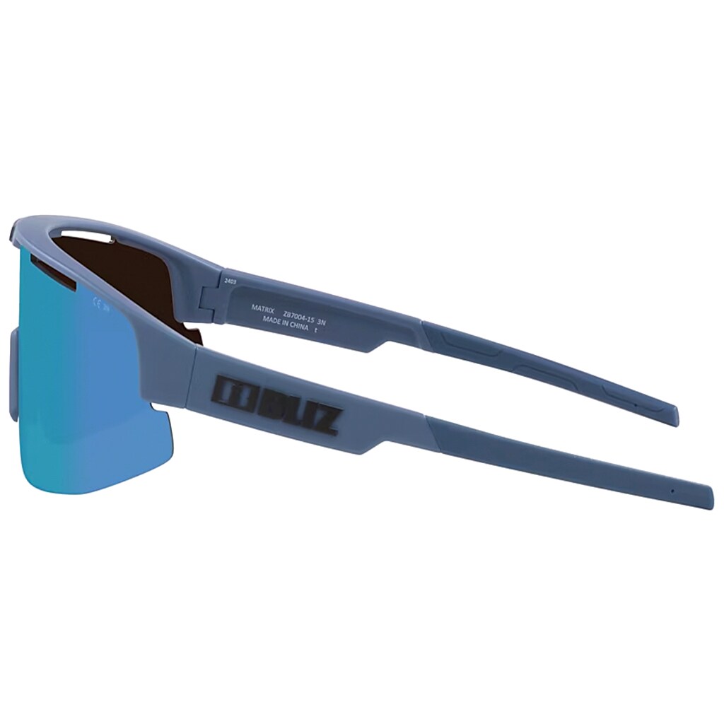 Bliz - Matrix Small Nano Optics Sonnenbrille - Matte Blue/Smoke Mirror Ice Blue