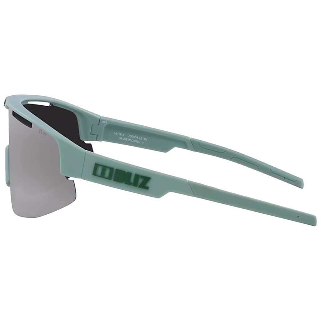 Bliz Matrix Nano Optics Sonnenbrille - Matte Green/Smoke Mirror Silver