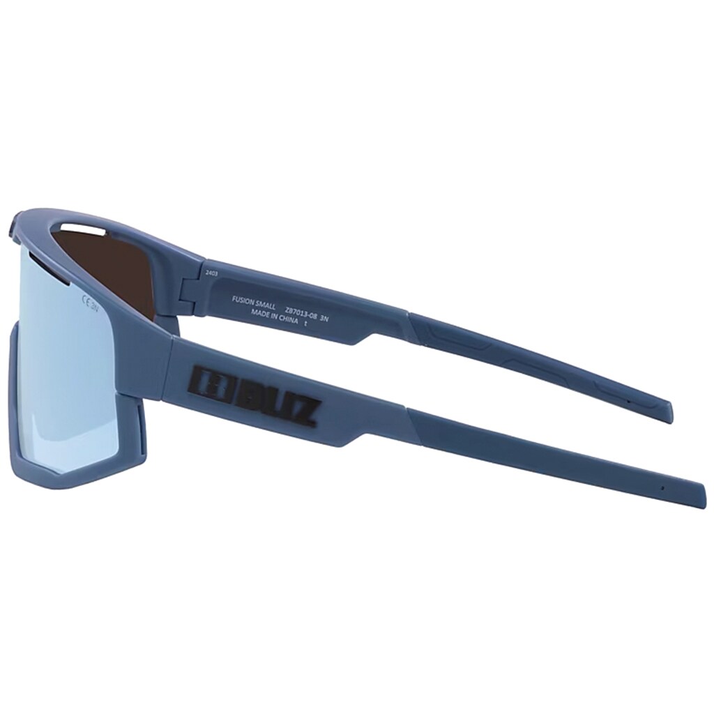 Bliz Fusion Small Sonnenbrille - Matte Blue/Smoke Mirror Ice Blue