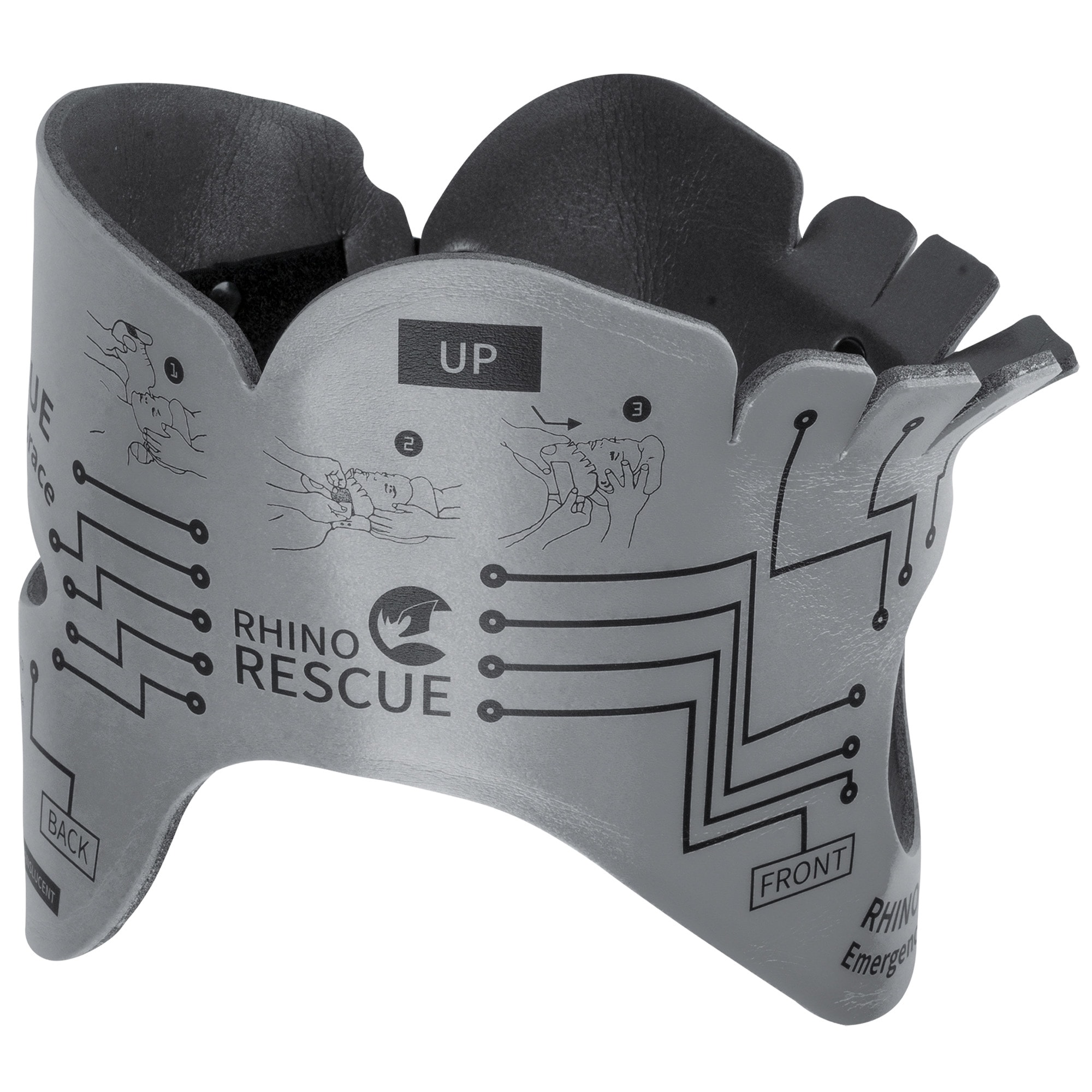 Rhino Rescue - Neck Brace Halsorthese - Gray