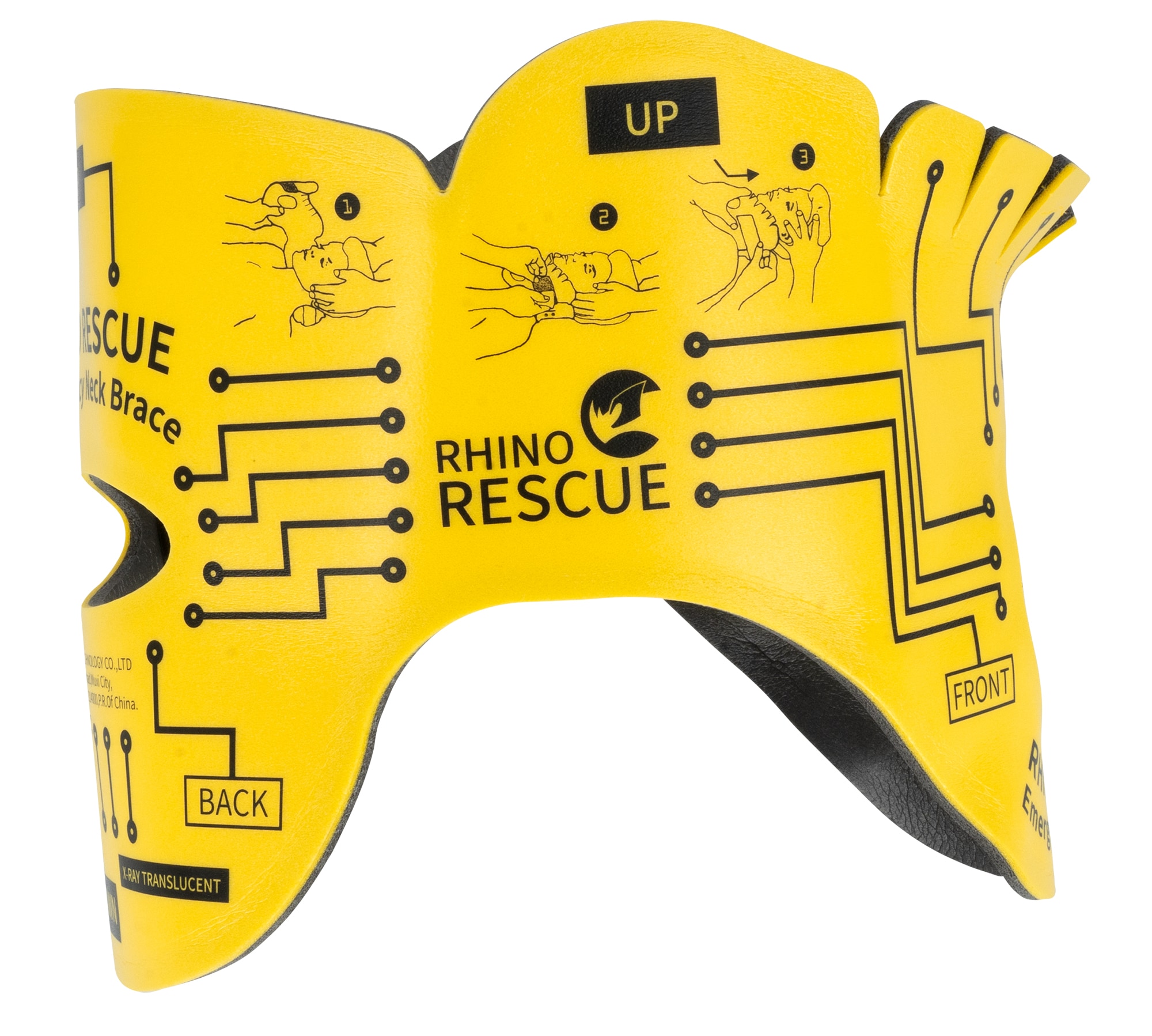 Rhino Rescue - Neck Brace Halsorthese - Yellow