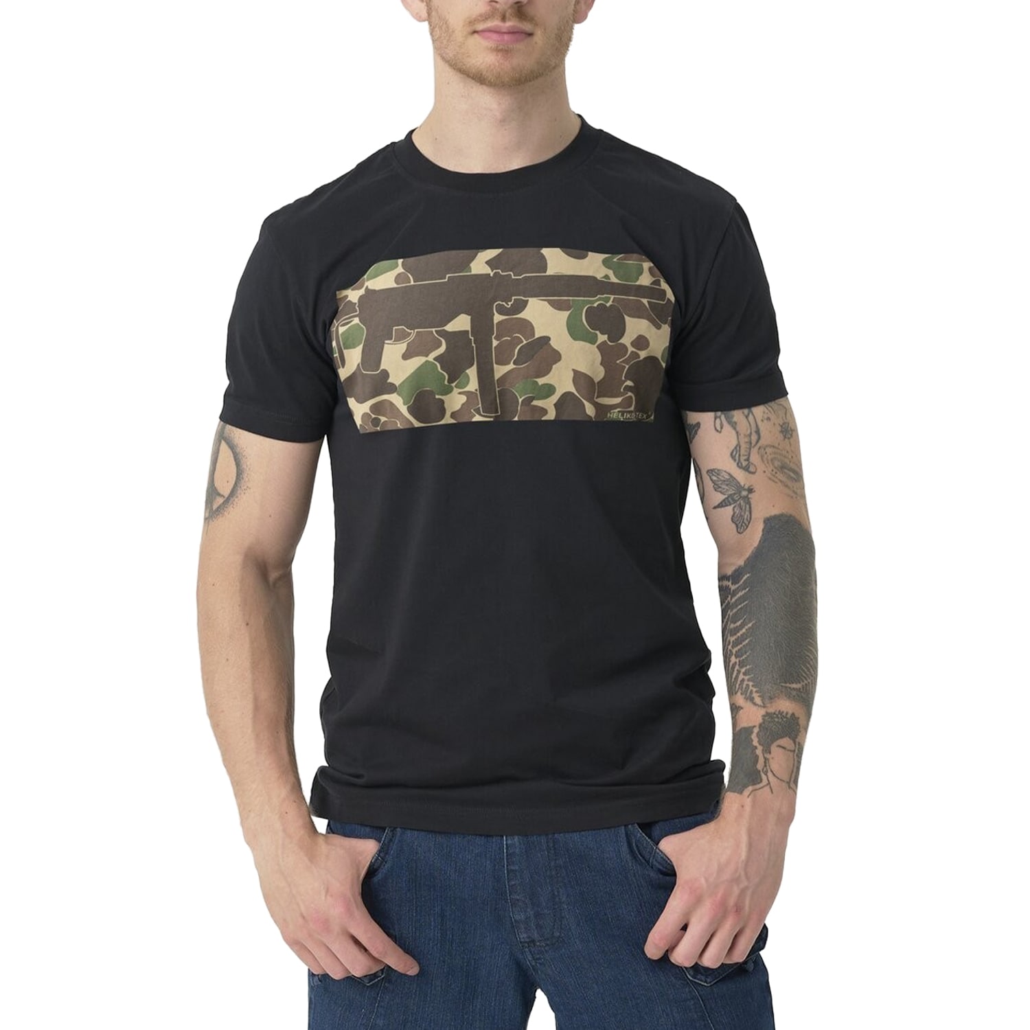 Helikon - Grease Gun T-Shirt - Schwarz/Duck Hunter