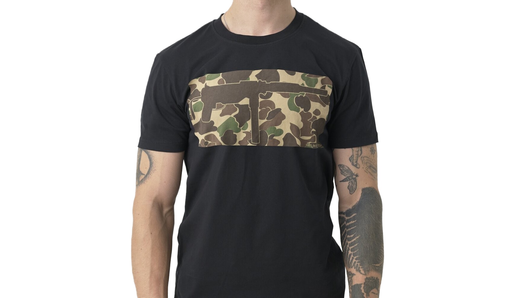 Helikon - Grease Gun T-Shirt - Schwarz/Duck Hunter